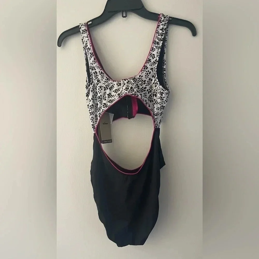 Nike Party Dots Cutout Swimsuit